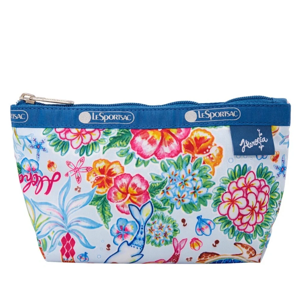 LeSportsac Heroocca JuJuBe Blue Floral Pouch